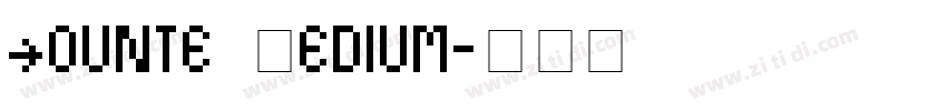 Counte Medium字体转换
